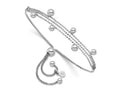FJC Finejewelers 925 Sterling Silver Box Rhodium Plated Beaded Multi-strand Bolo Bracelet 5 mm