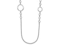 FJC Finejewelers 925 Sterling Silver Rolo Rhodium Plated Polished Necklace 31 Inches x 15 mm