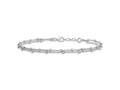 FJC Finejewelers 925 Sterling Silver Ball Double Strand with .5in ext. Anklet 9 Inches