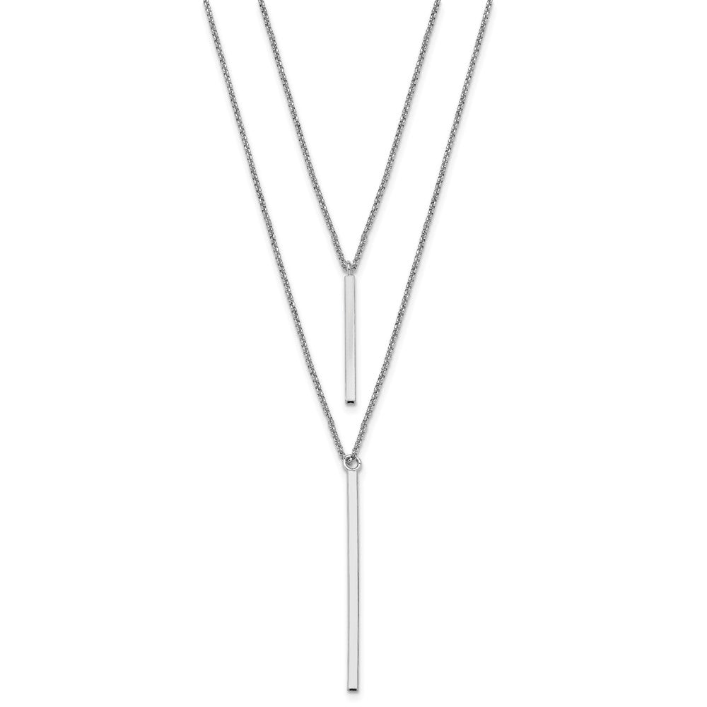 FJC Finejewelers 925 Sterling Silver Cable Two Strand with 2in ext. Necklace
