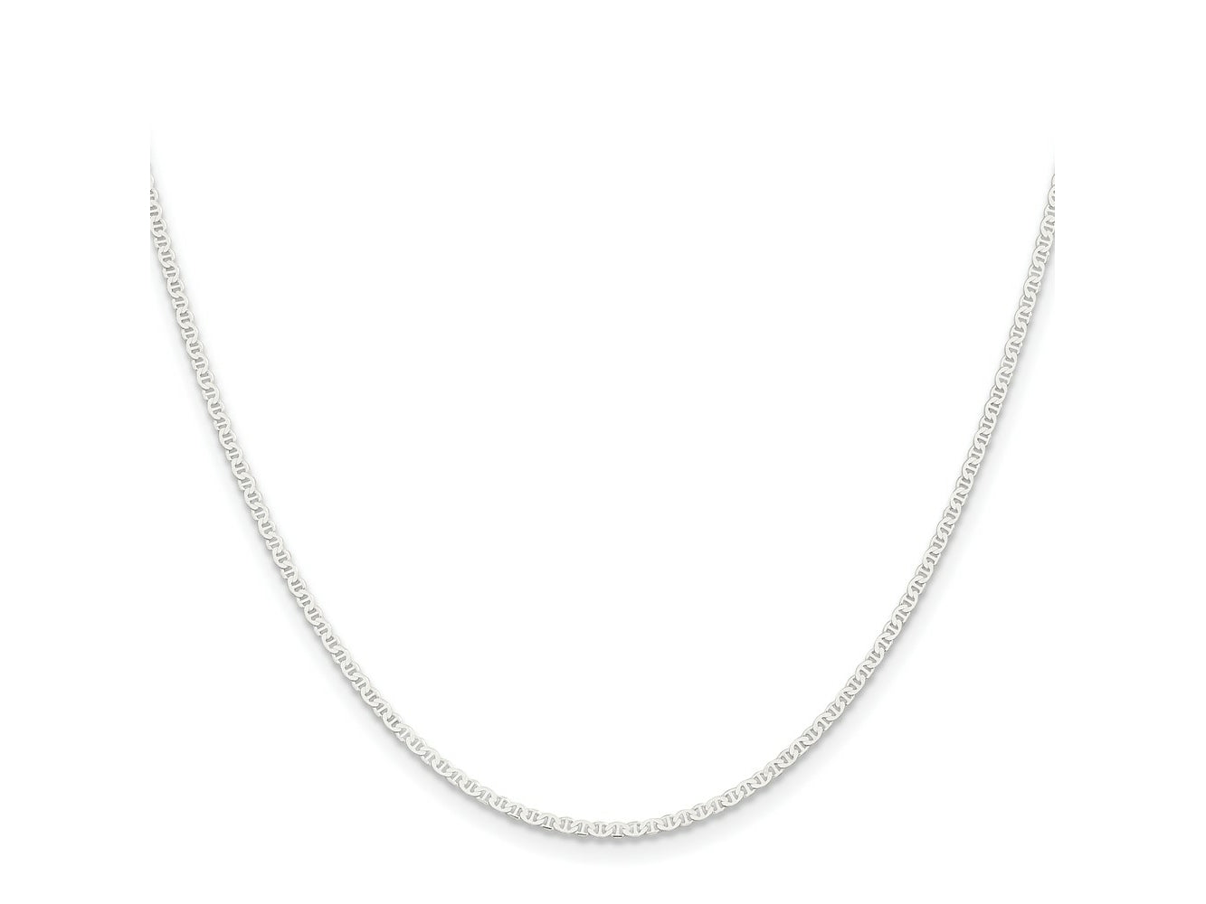 FJC Finejewelers 925 Sterling Silver Flat Anchor Chain 16 Inches x 1.85 mm