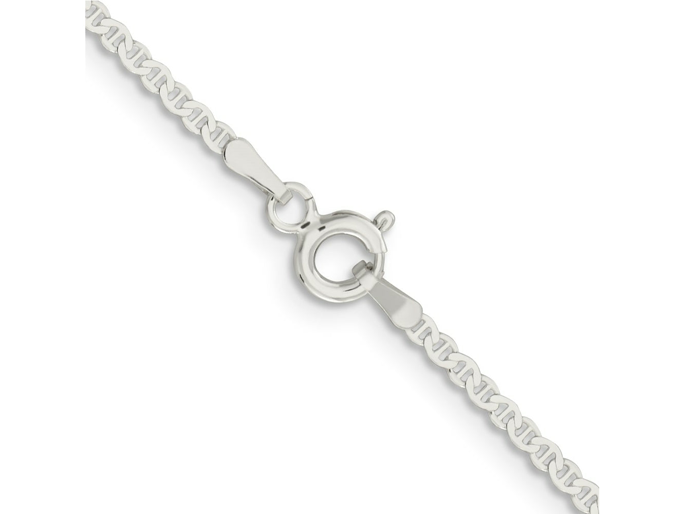 FJC Finejewelers 925 Sterling Silver Flat Anchor Chain Bracelet 8 Inches x 1.85 mm