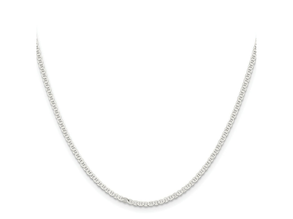 FJC Finejewelers 925 Sterling Silver Flat Anchor Chain 24 Inches x 2.25 mm