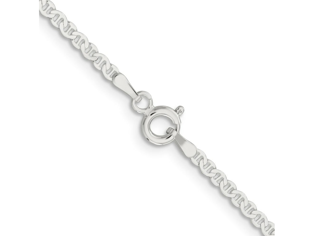 FJC Finejewelers 925 Sterling Silver Flat Anchor Chain Bracelet 7 Inches x 2.25 mm