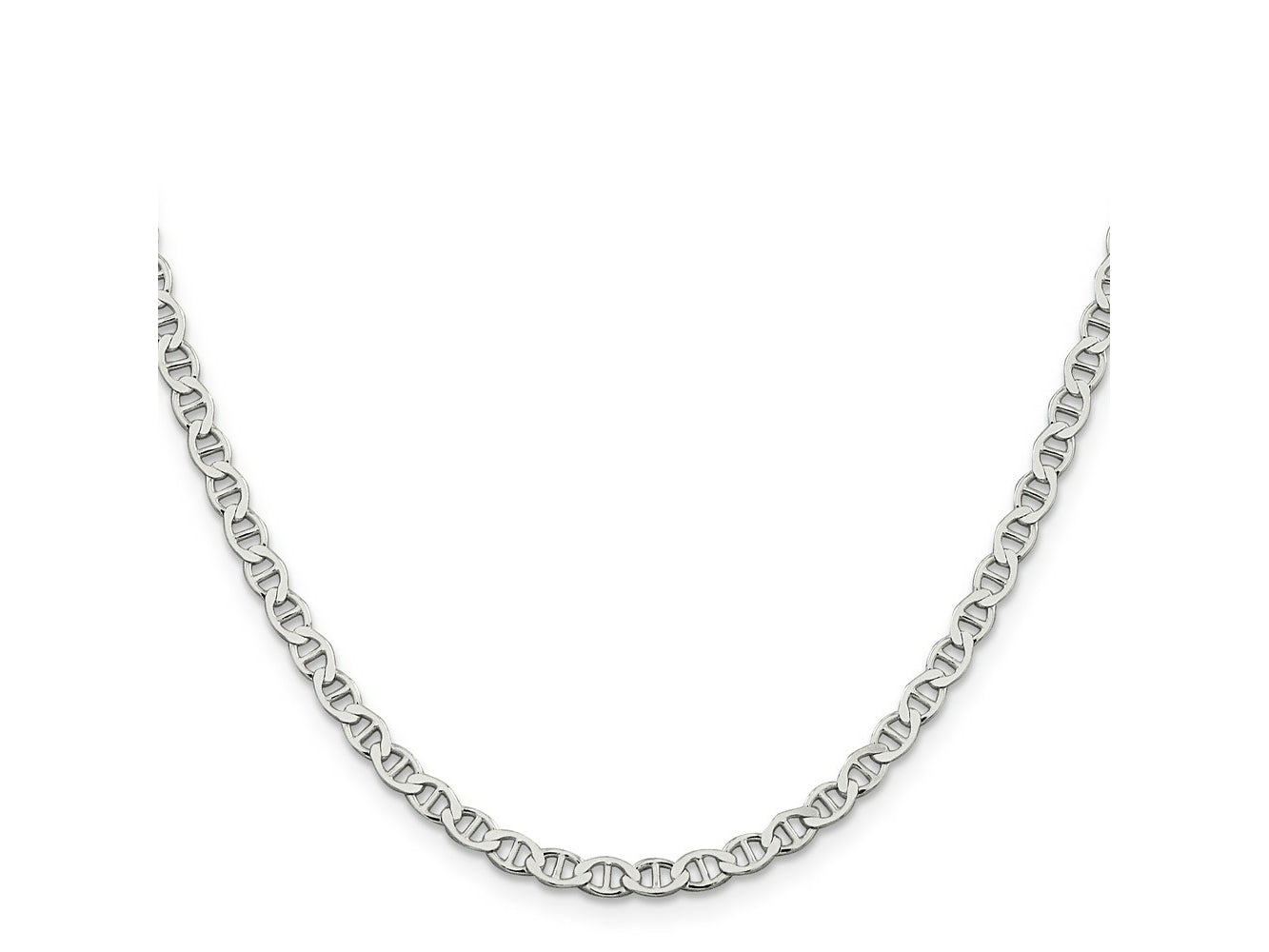 FJC Finejewelers 925 Sterling Silver Flat Anchor Chain 22 Inches x 4 mm