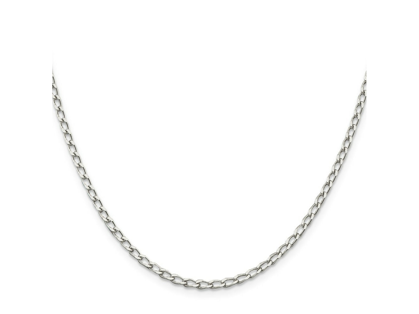 FJC Finejewelers 925 Sterling Silver Open Link Open Elongated Link Chain 18 Inches x 2.8 mm