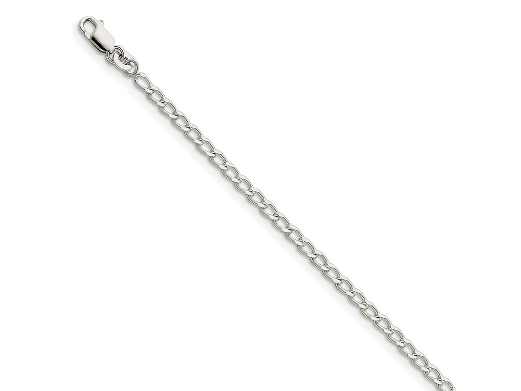 FJC Finejewelers 925 Sterling Silver Open Link Open Elongated Link Chain Bracelet 7 Inches x 2.8 mm