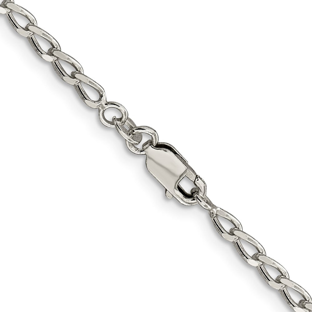 FJC Finejewelers 925 Sterling Silver Open Link Open Elongated Link Chain Bracelet 8 Inches x 2.8 mm