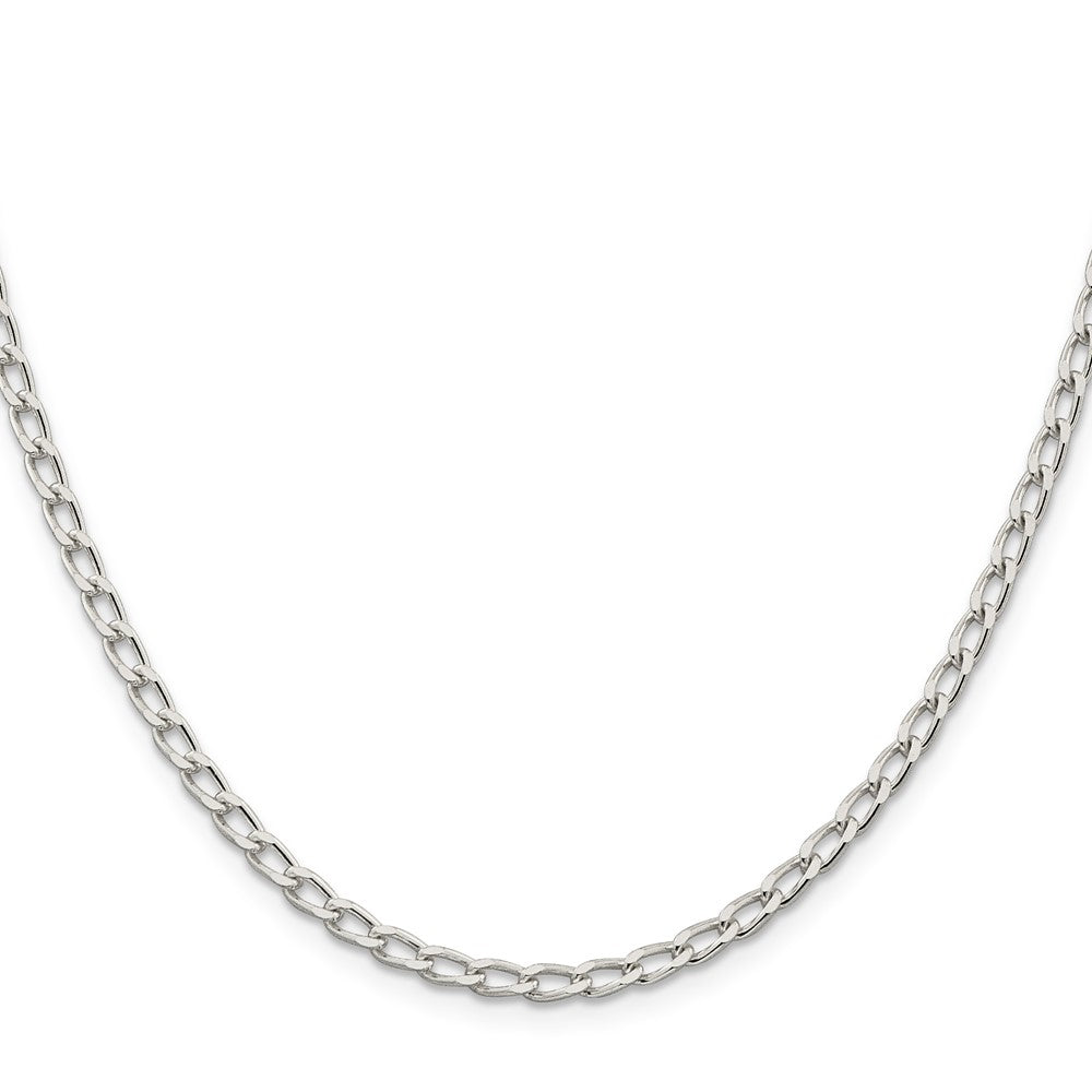 FJC Finejewelers 925 Sterling Silver Cable Open Elongated Link Chain Bracelet Anklet 10 Inches x 3.2 mm