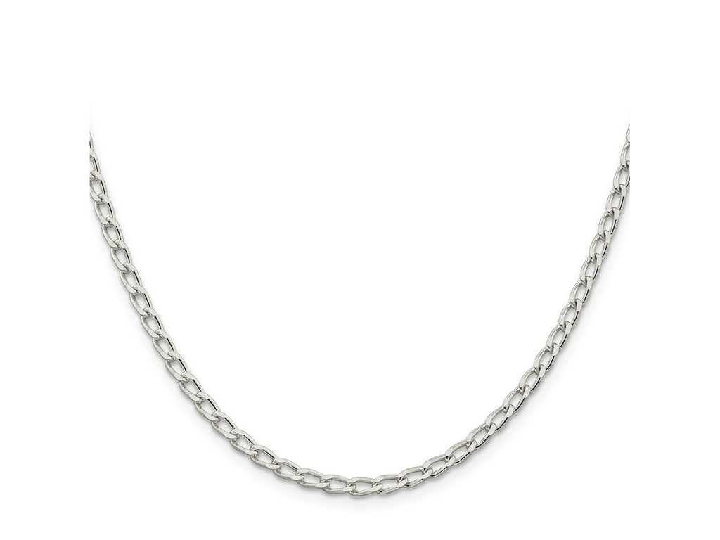 FJC Finejewelers 925 Sterling Silver Open Link Open Elongated Link Chain 20 Inches x 3.2 mm