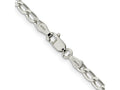 FJC Finejewelers 925 Sterling Silver Cable Open Elongated Link Chain Bracelet Anklet 9 Inches x 3.2 mm