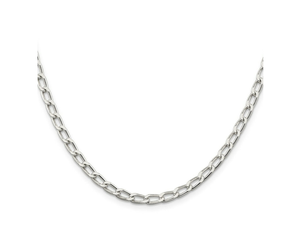 FJC Finejewelers 925 Sterling Silver Open Link Open Elongated Link Chain 18 Inches x 4.3 mm