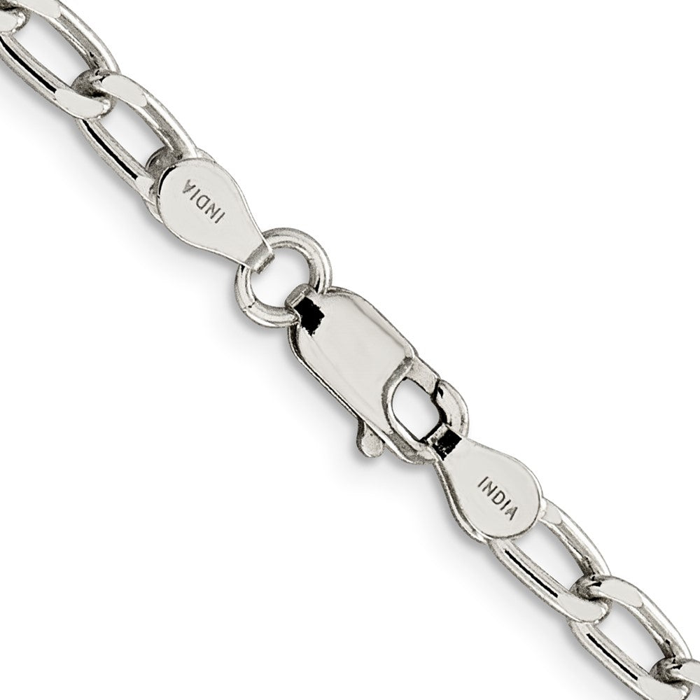 FJC Finejewelers 925 Sterling Silver Open Link Open Elongated Link Chain 24 Inches x 4.3 mm
