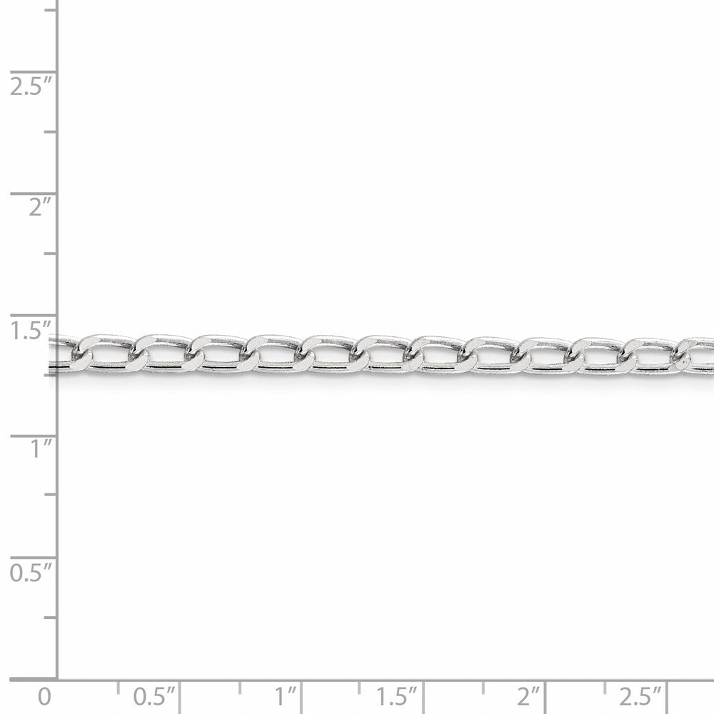 FJC Finejewelers 925 Sterling Silver Open Link Open Elongated Link Chain 24 Inches x 4.3 mm