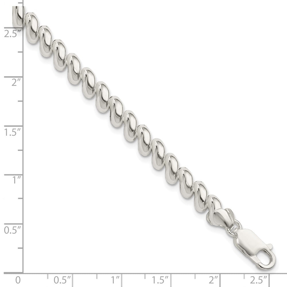 FJC Finejewelers 925 Sterling Silver San Marco Bracelet 7.5 Inches x 7 mm