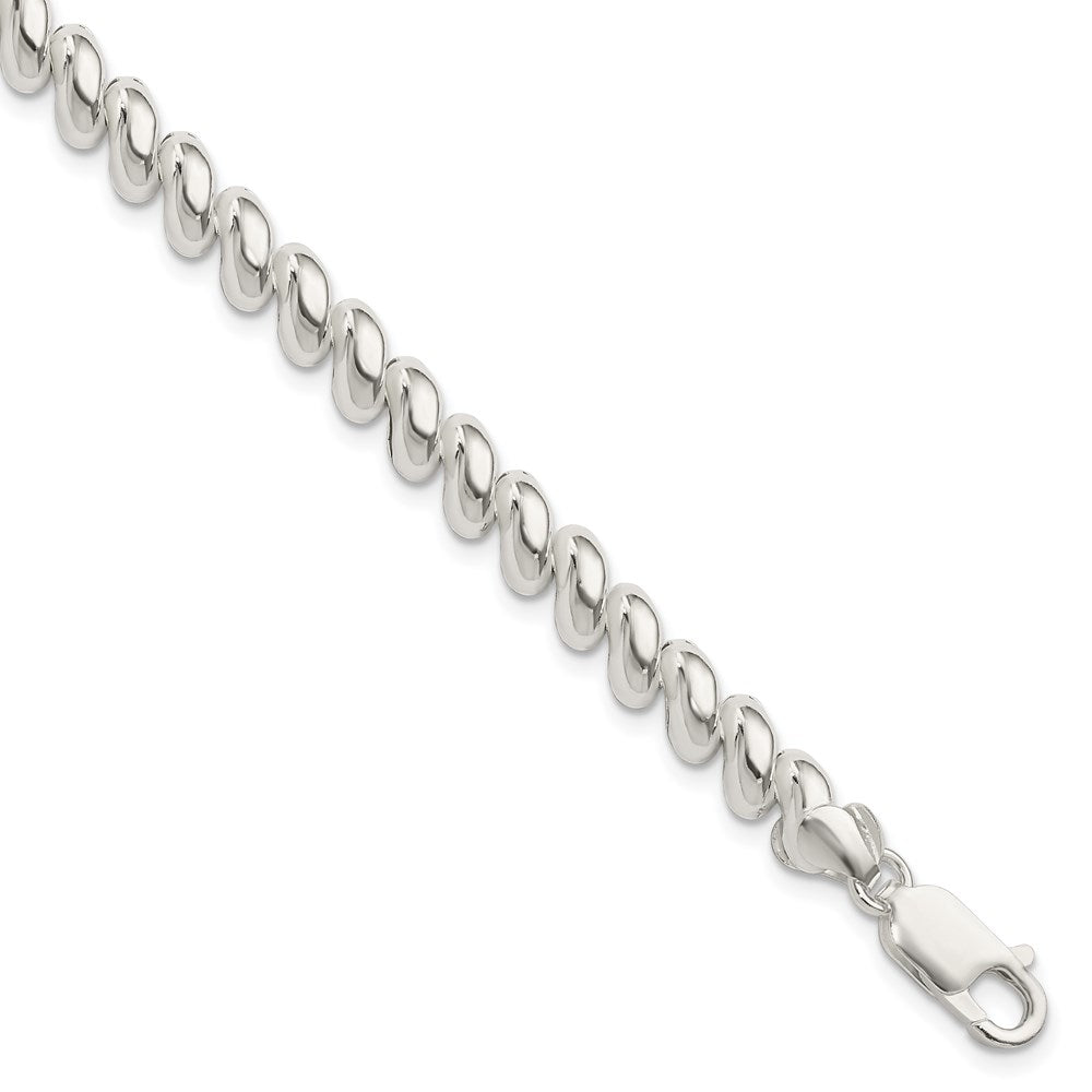 FJC Finejewelers 925 Sterling Silver San Marco Bracelet 7.5 Inches x 7 mm