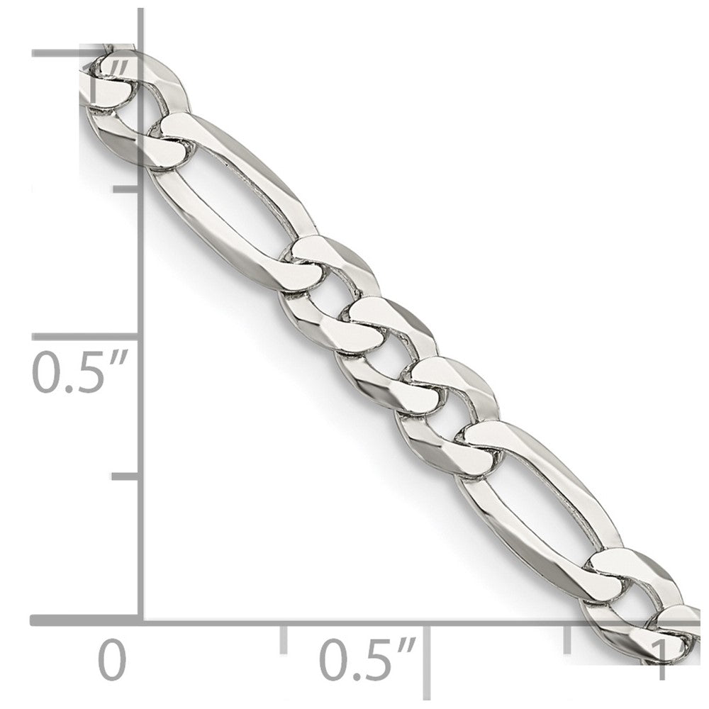 FJC Finejewelers 925 Sterling Silver Lightweight Flat Figaro Chain 26 Inches x 4.5 mm