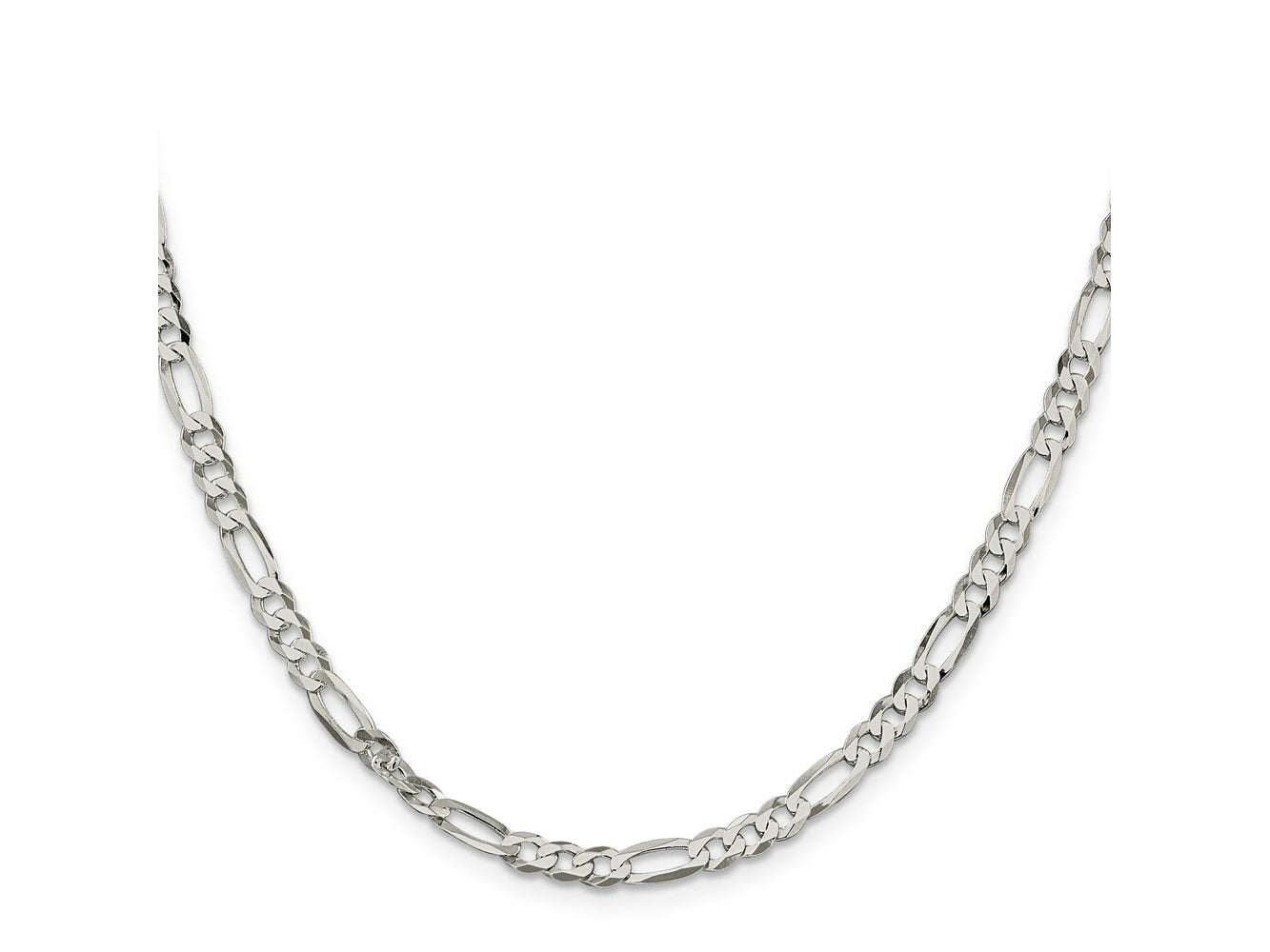 FJC Finejewelers 925 Sterling Silver Lightweight Flat Figaro Chain 26 Inches x 4.5 mm