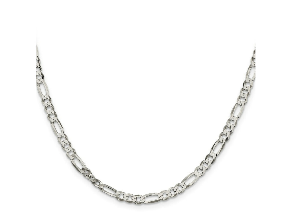 FJC Finejewelers 925 Sterling Silver Lightweight Flat Figaro Chain 28 Inches x 4.5 mm