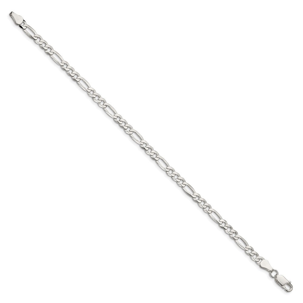 FJC Finejewelers 925 Sterling Silver Lightweight Flat Figaro Chain Bracelet 8 Inches x 4.5 mm