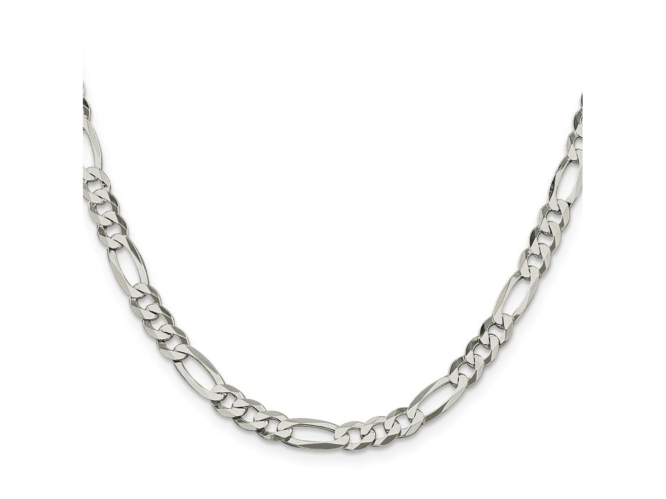 FJC Finejewelers 925 Sterling Silver Lightweight Flat Figaro Chain 20 Inches x 5.5 mm