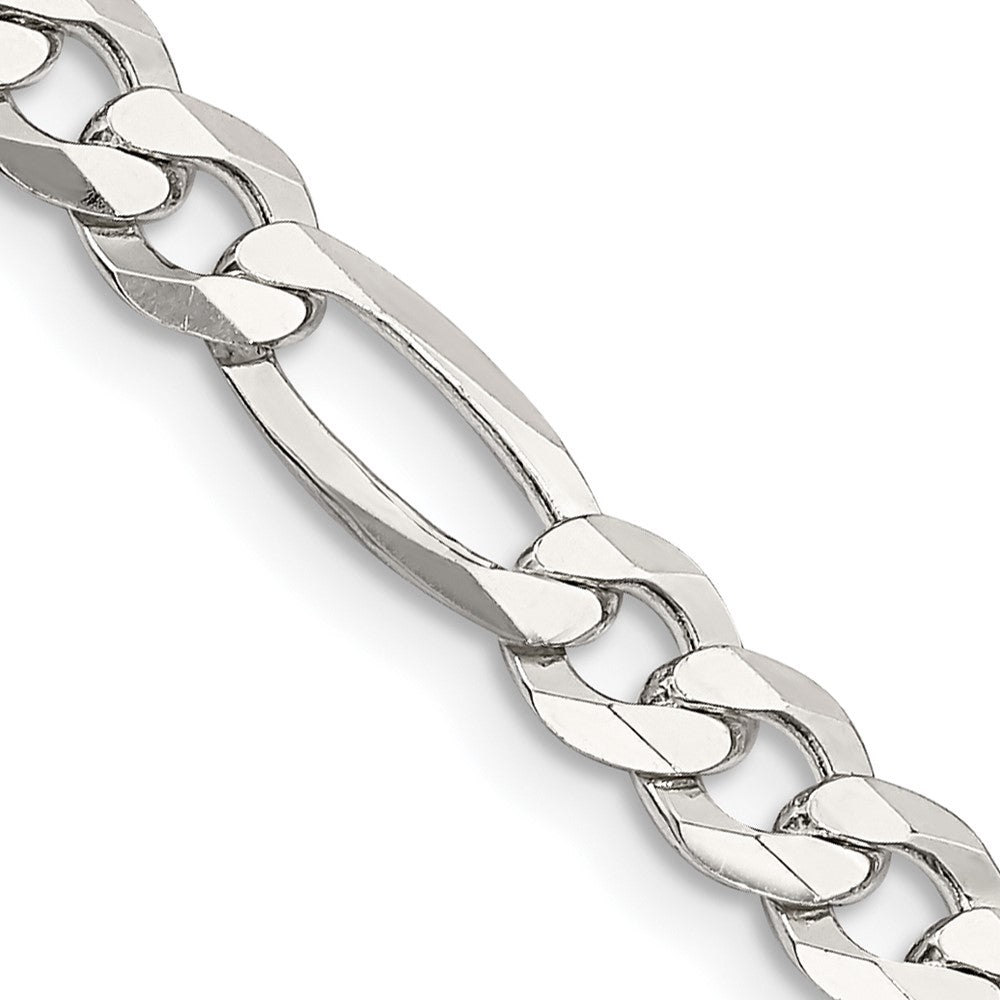 FJC Finejewelers 925 Sterling Silver Lightweight Flat Figaro Chain 28 Inches x 5.5 mm