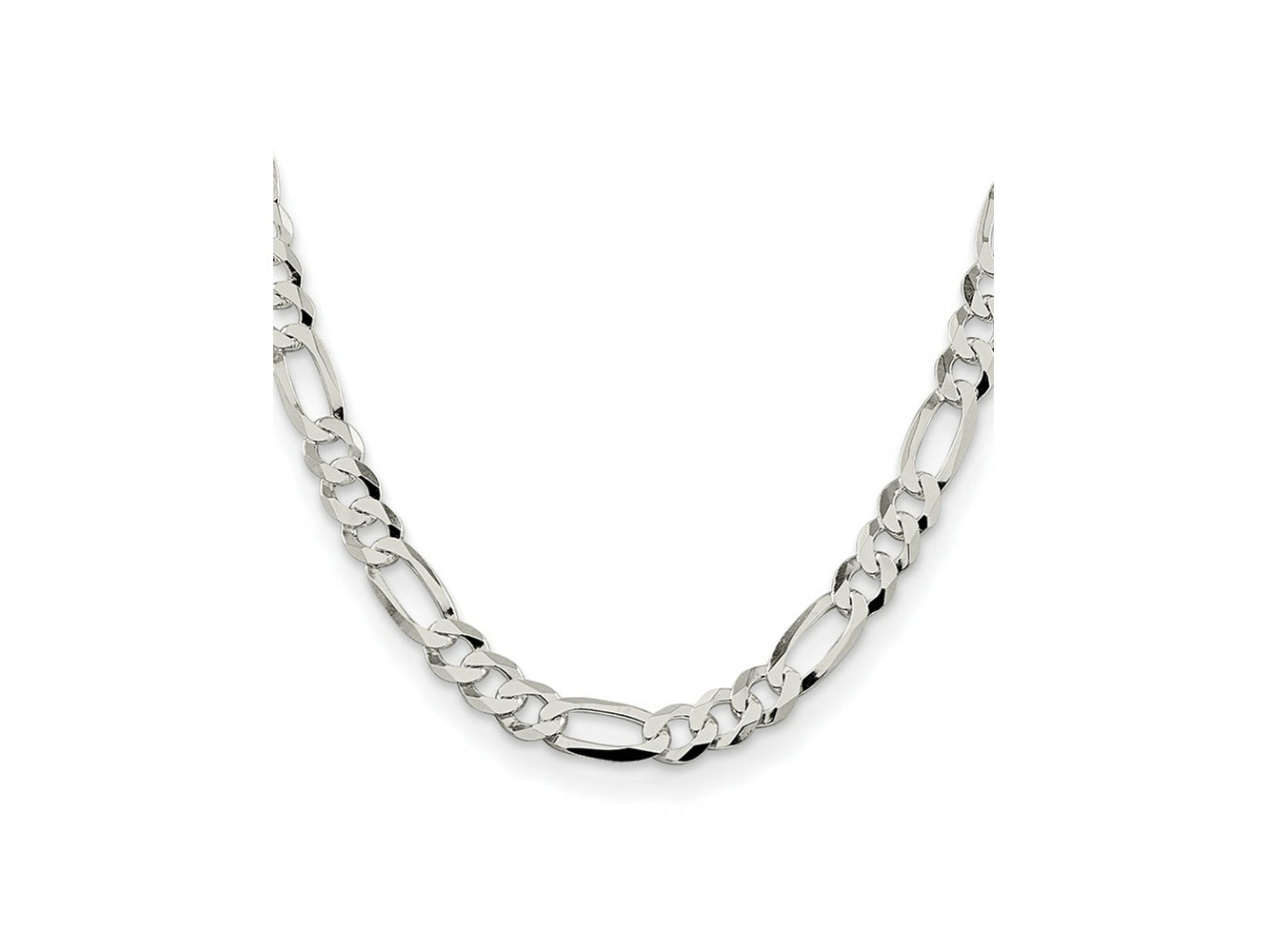 FJC Finejewelers 925 Sterling Silver Lightweight Flat Figaro Chain 18 Inches x 8.5 mm