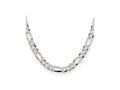 FJC Finejewelers 925 Sterling Silver Lightweight Flat Figaro Chain 24 Inches x 8.5 mm