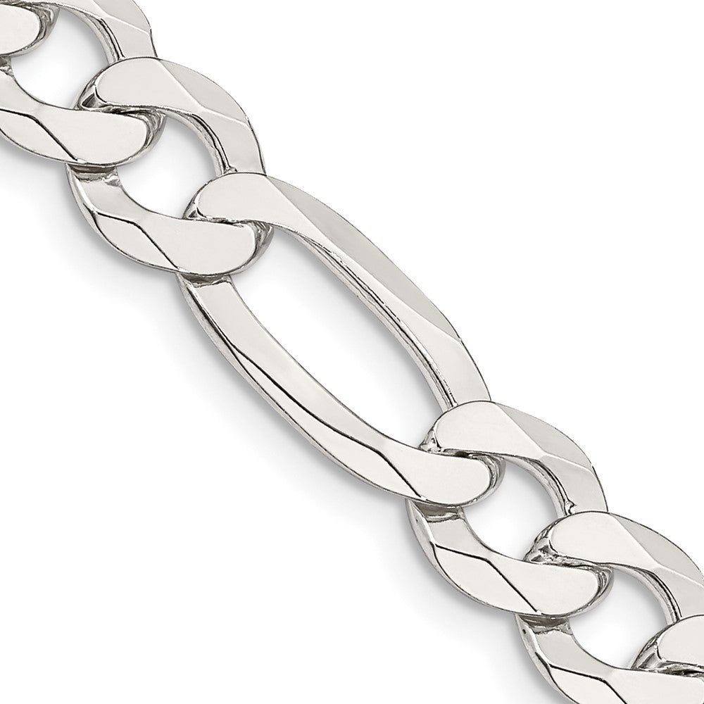 FJC Finejewelers 925 Sterling Silver Lightweight Flat Figaro Chain 28 Inches x 8.5 mm
