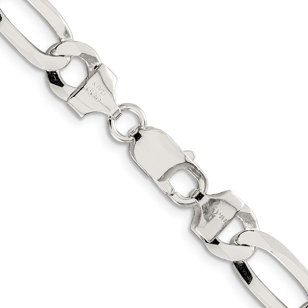 FJC Finejewelers 925 Sterling Silver Lightweight Flat Figaro Chain Bracelet 7 Inches x 8.5 mm