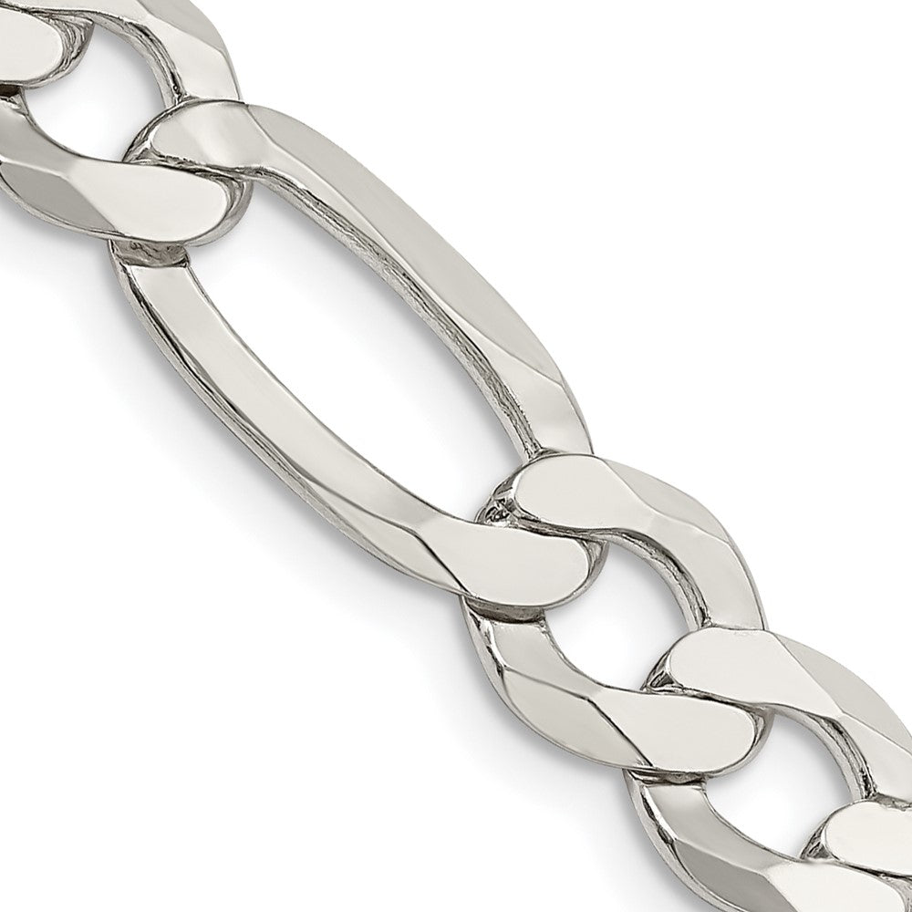 FJC Finejewelers 925 Sterling Silver 9.7mm Lightweight Flat Figaro Chain 20 Inches x 9.5 mm