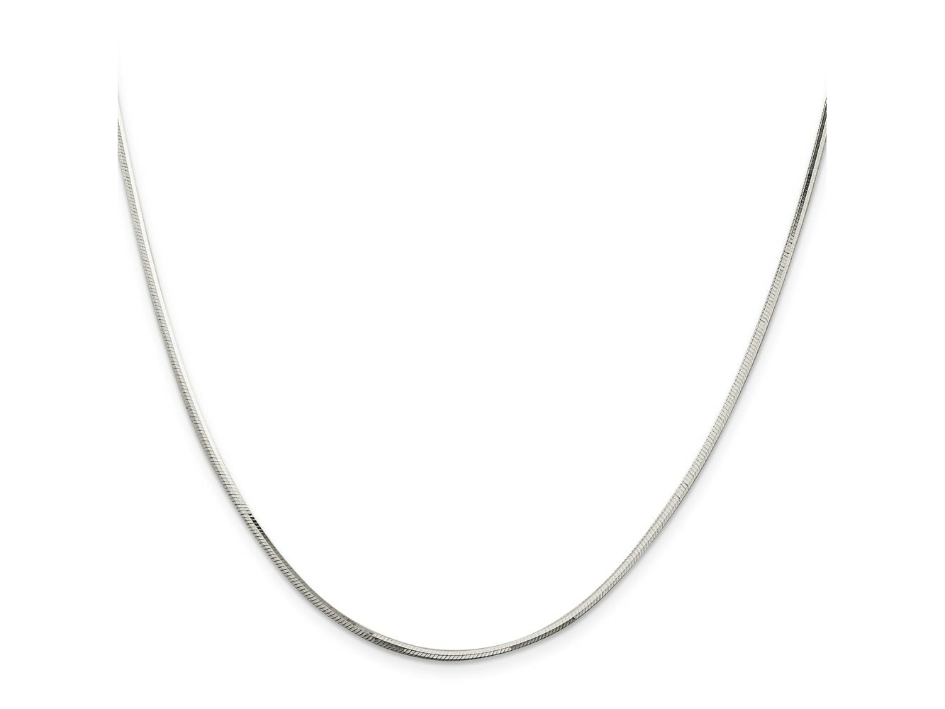 FJC Finejewelers 925 Sterling Silver Octagonal Snake Chain 30 Inches x 1.65 mm