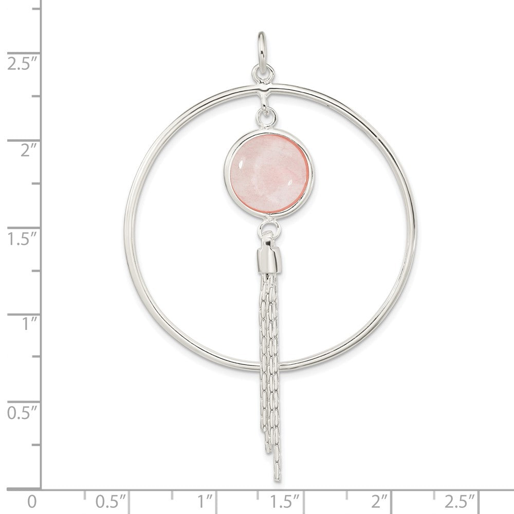FJC Finejewelers 925 Sterling Silver Fashion Polished Dyed Agate Fancy Dangle Charm 66 x 42 mm