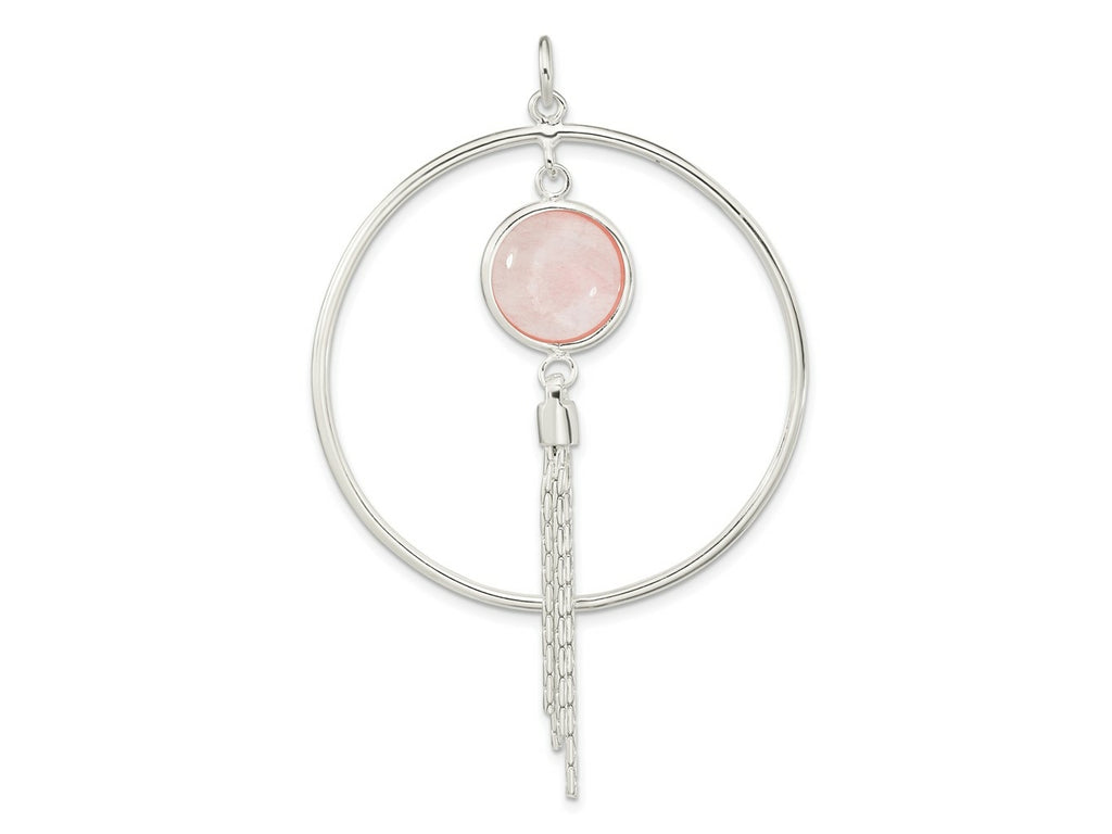 FJC Finejewelers 925 Sterling Silver Fashion Polished Dyed Agate Fancy Dangle Charm 66 x 42 mm