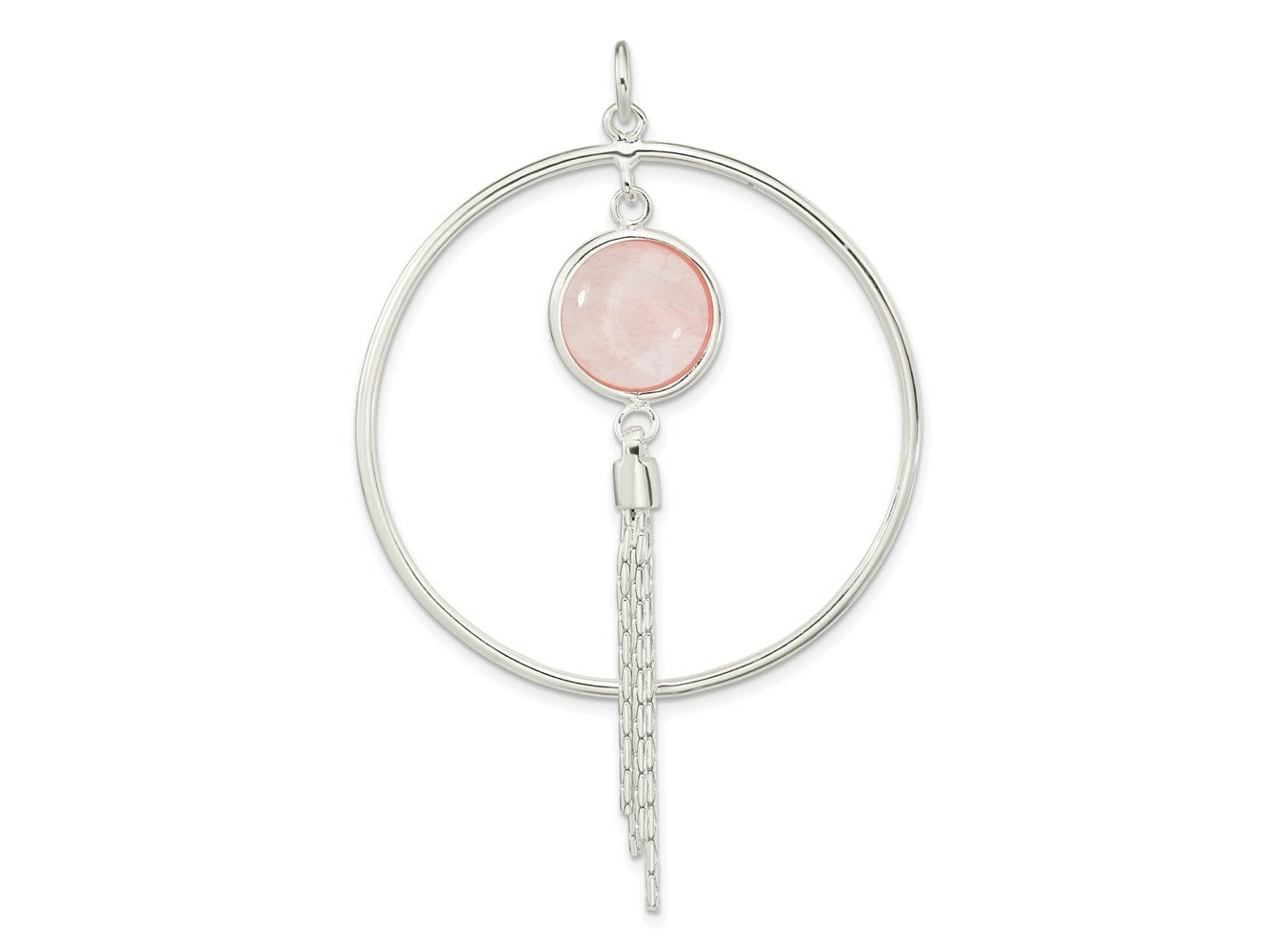 FJC Finejewelers 925 Sterling Silver Fashion Polished Dyed Agate Fancy Dangle Charm 66 x 42 mm