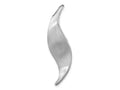 FJC Finejewelers 925 Sterling Silver Fancy d Brushed and Polished Curved Chain Slide 44 x 11 mm