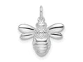 FJC Finejewelers 925 Sterling Silver Rhodium Plated Polished CZ Bumble Bee Charm 18 x 16 mm