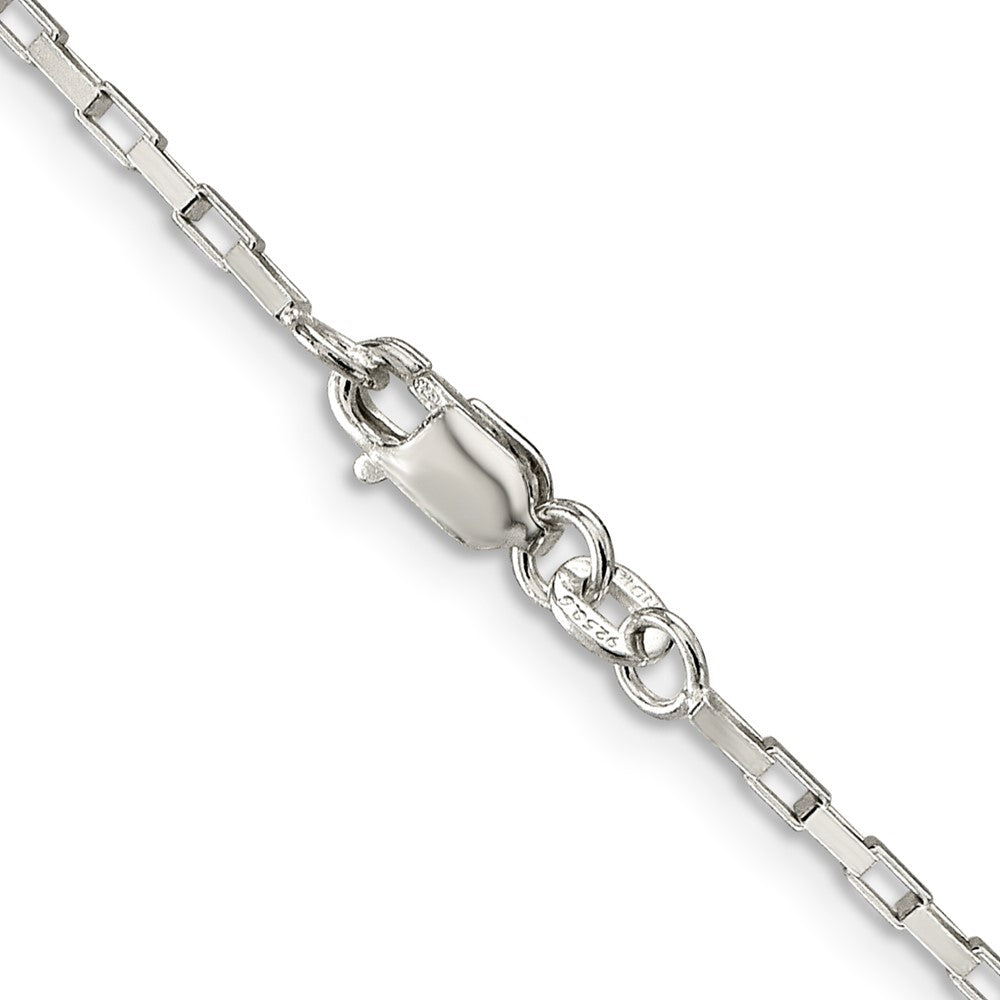 FJC Finejewelers 925 Sterling Silver Elongated Box Chain 24 Inches x 1.65 mm