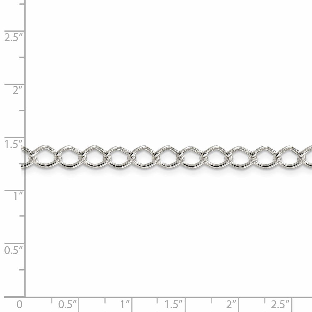 FJC Finejewelers 925 Sterling Silver Fancy Open Curb Chain 18 Inches x 5.75 mm