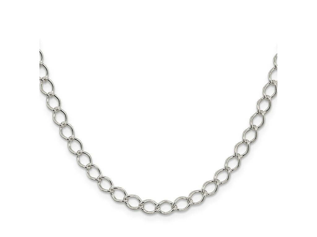 FJC Finejewelers 925 Sterling Silver Fancy Open Curb Chain 18 Inches x 5.75 mm
