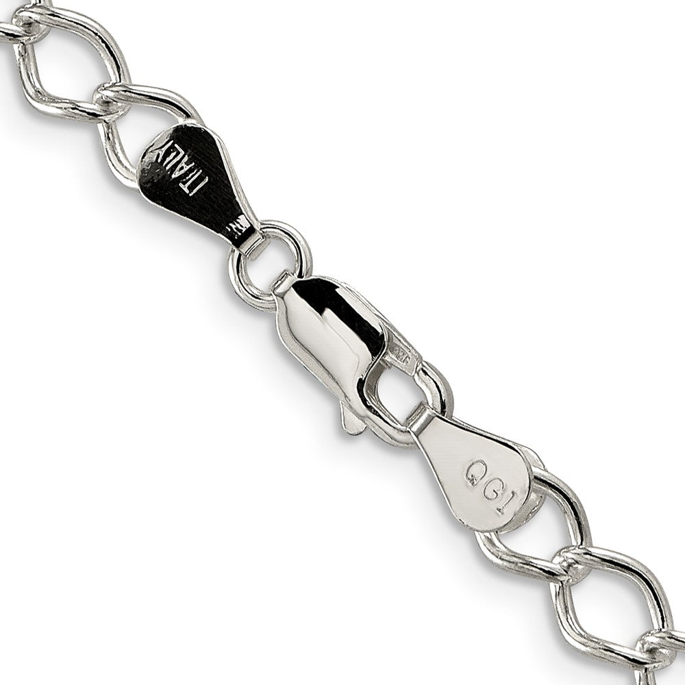 FJC Finejewelers 925 Sterling Silver Fancy Open Curb Chain 24 Inches x 5.75 mm