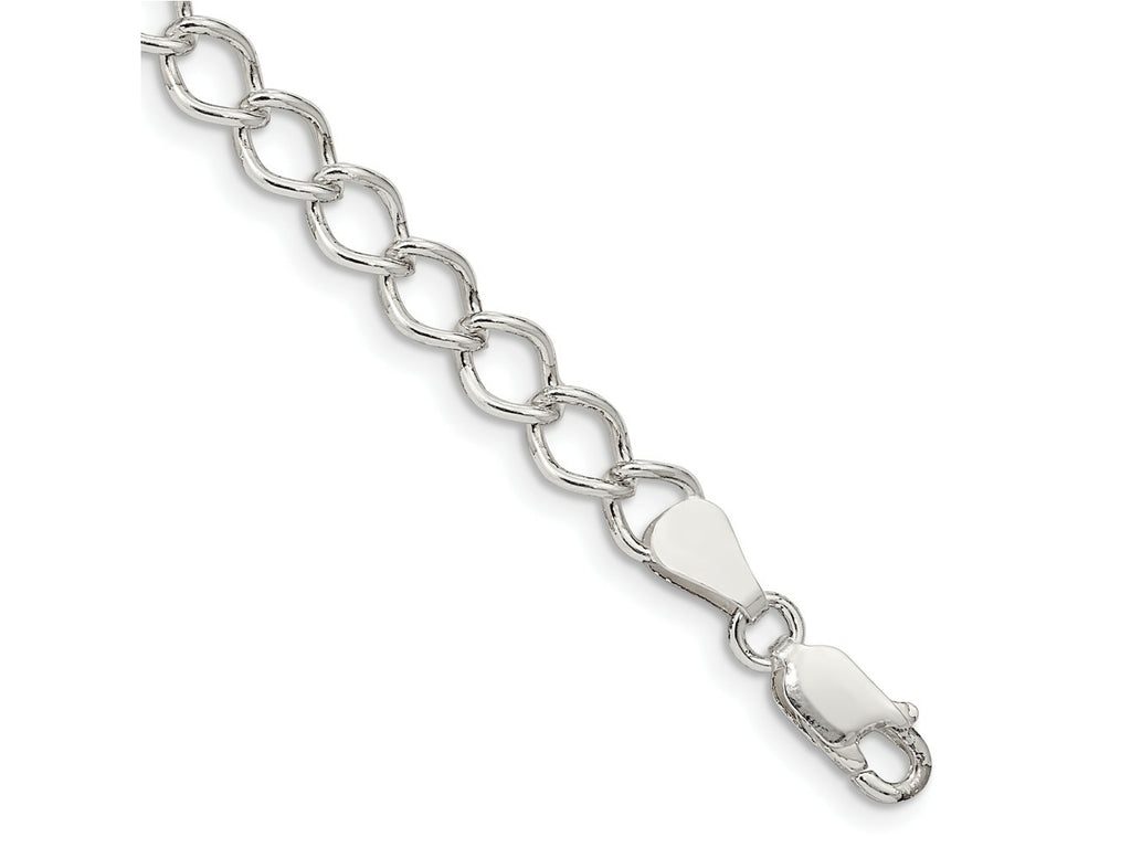 FJC Finejewelers 925 Sterling Silver Fancy Open Curb Chain Bracelet 8 Inches x 5.75 mm