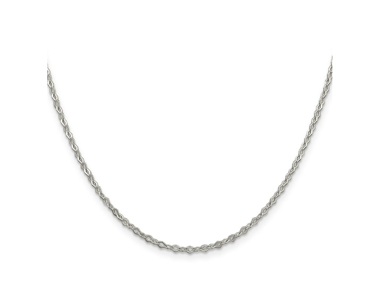 FJC Finejewelers 925 Sterling Silver Bright Cut Fancy Rolo Chain 18 Inches x 2.25 mm