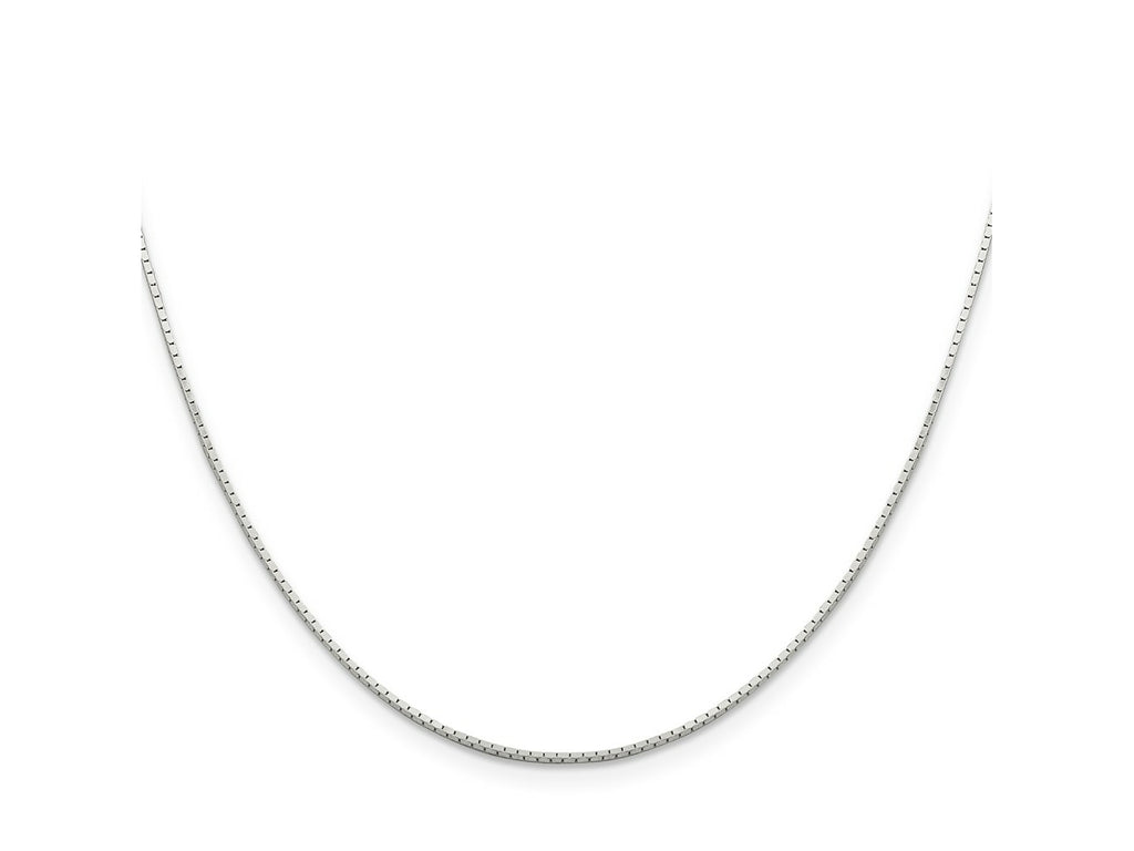 FJC Finejewelers 925 Sterling Silver Mirror Box Chain 30 Inches x 1 mm