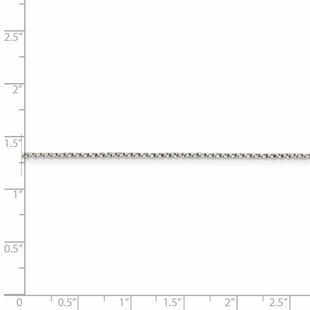FJC Finejewelers 925 Sterling Silver Twisted Box Chain 22 Inches x 1.25 mm