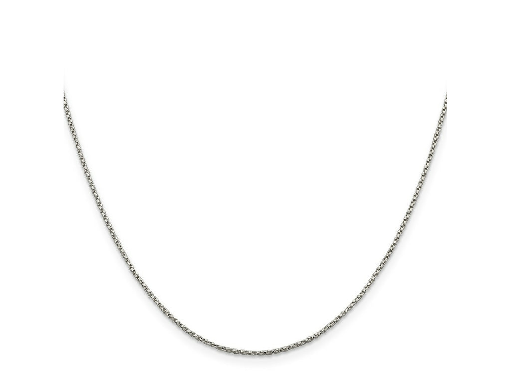 FJC Finejewelers 925 Sterling Silver Twisted Box Chain 22 Inches x 1.25 mm