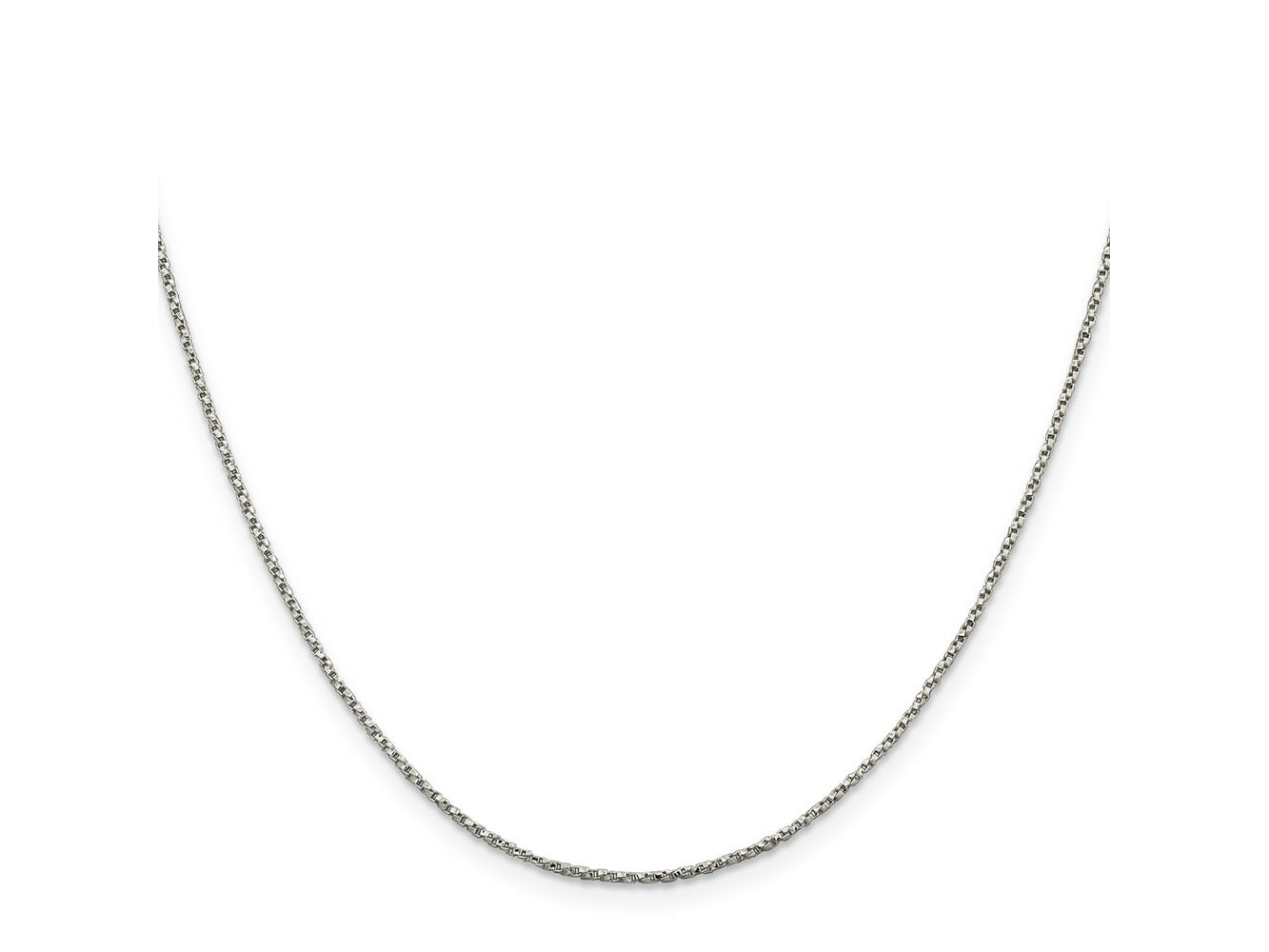 FJC Finejewelers 925 Sterling Silver Twisted Box Chain 28 Inches x 1.25 mm