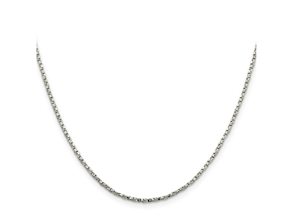FJC Finejewelers 925 Sterling Silver Twisted Box Chain 22 Inches x 1.75 mm