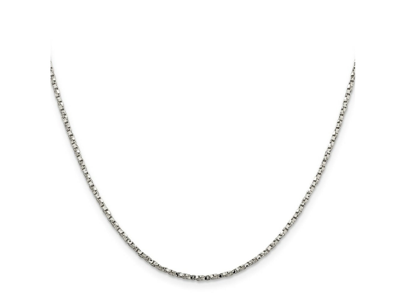 FJC Finejewelers 925 Sterling Silver Twisted Box Chain 22 Inches x 1.75 mm