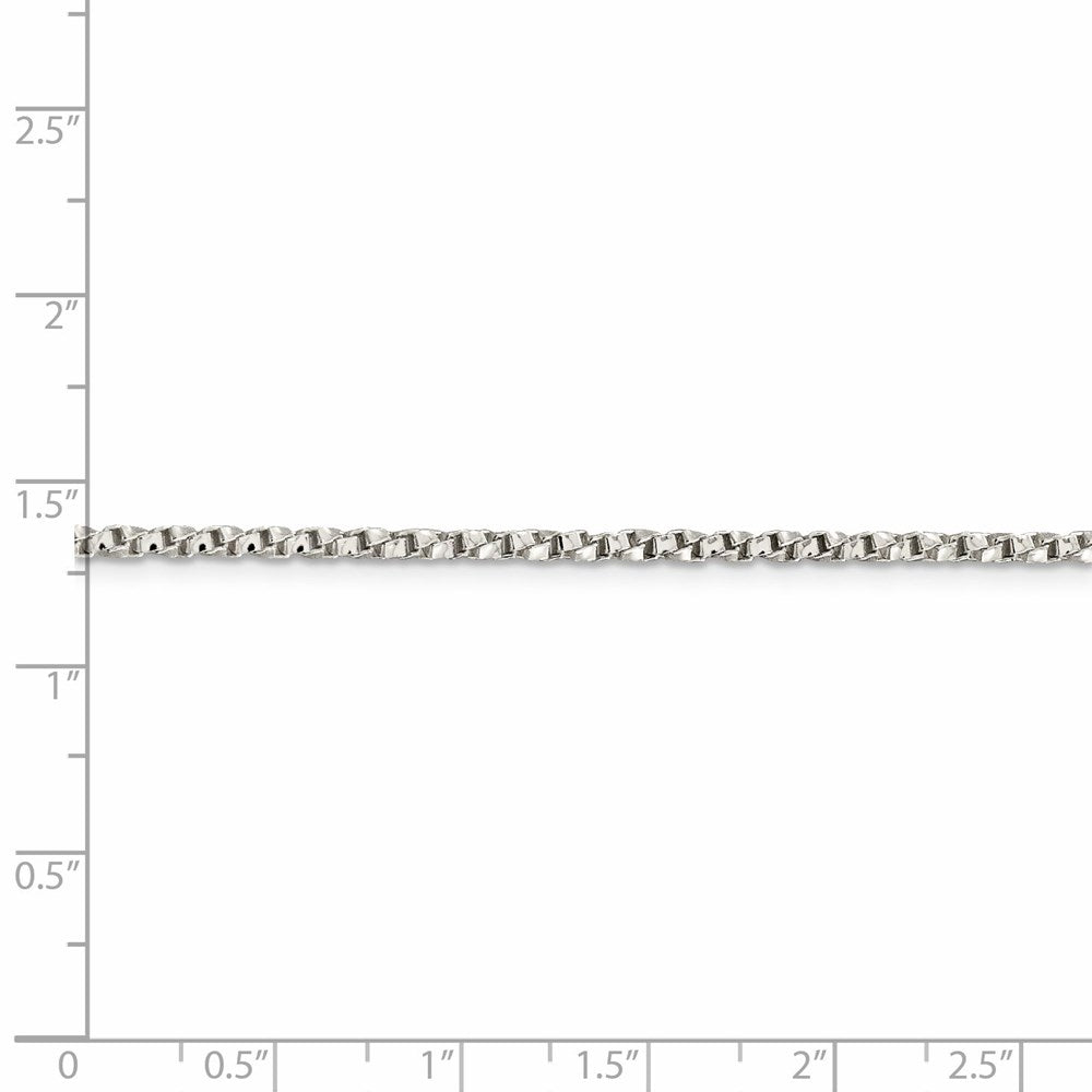FJC Finejewelers 925 Sterling Silver Twisted Box Chain 22 Inches x 2.25 mm
